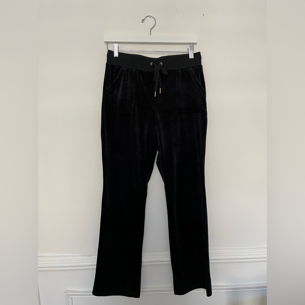 Juicy Couture velour pants black small